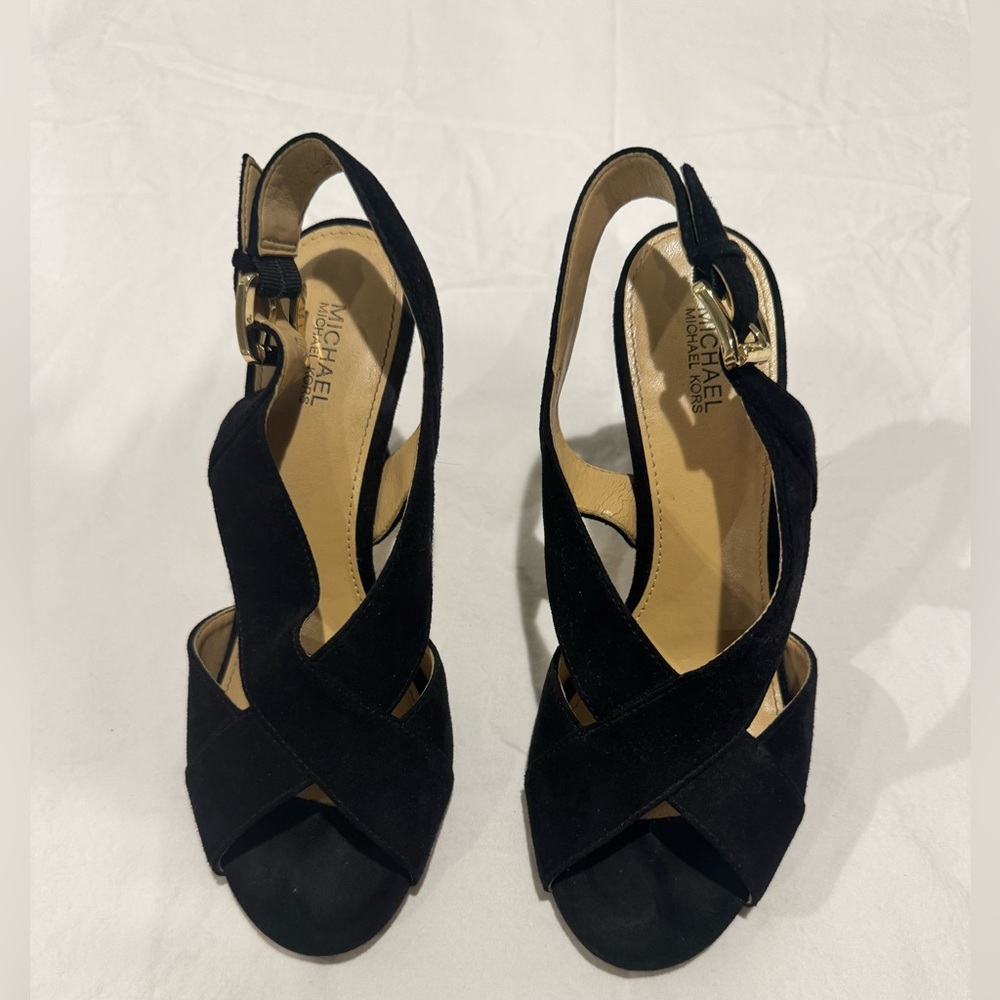 Michael Kors Black Strappy Heels
